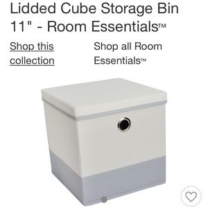 Three NWT, 11” lidded fabric storage cubes